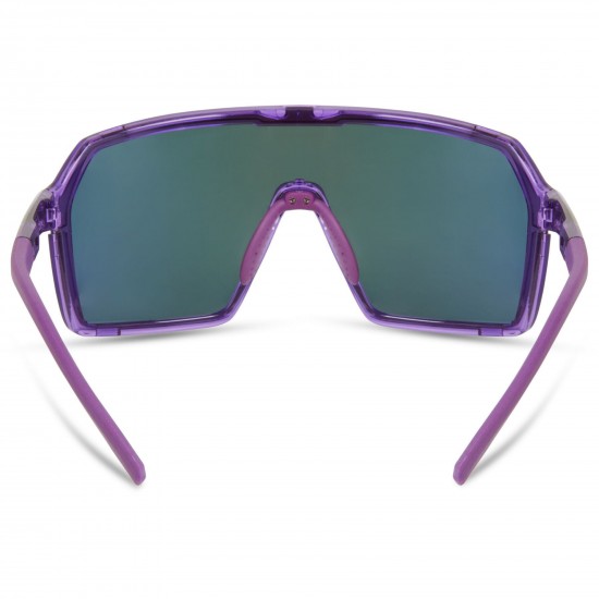 Madison Crypto Crystal Gloss Purple Sunglasses - 3 Lens Pack Purple Mirror/Amber / Clear