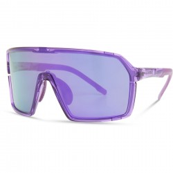 Madison Crypto Crystal Gloss Purple Sunglasses - 3 Lens Pack Purple Mirror/Amber / Clear