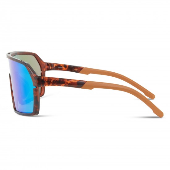 Madison Crypto Dark Tortoiseshell Sunglasses - 3 Lens Pack - Green Mirror/Amber/Clear