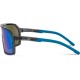 Madison Crypto Crystal Gloss Smoke Sunglasses - Green Mirror Lens