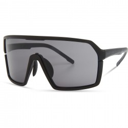 Madison Crypto Matt Black Sunglasses - Black Mirror Lens