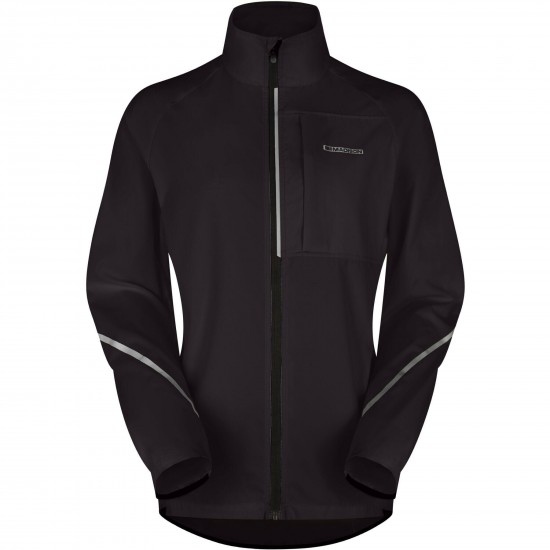 Madison Freewheel Women's Windproof Packable Jacket, black - size 8 Madison Freewheel Women's Windproof Packable Jacket, black - size 8