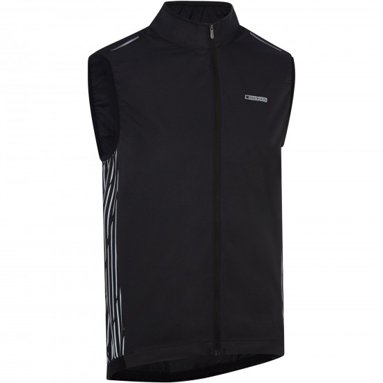 Madison Stellar Reflective Windproof Men's Gilet, hi-viz yellow - small