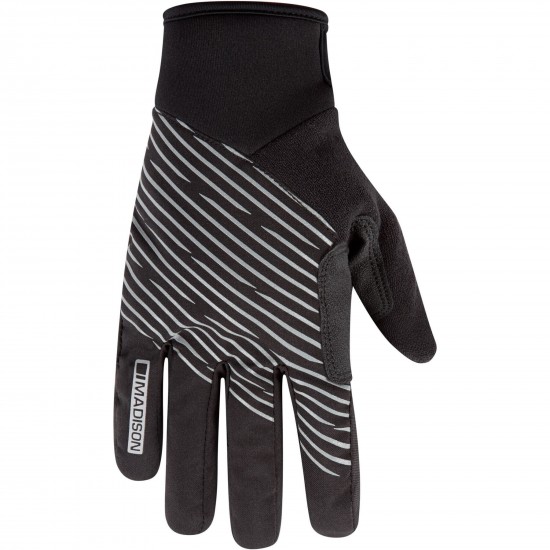 Madison Stellar Youth Reflective Waterproof Thermal Gloves, black - age 7-8 Madison Stellar Youth Reflective Waterproof Thermal Gloves, black - age 7-8