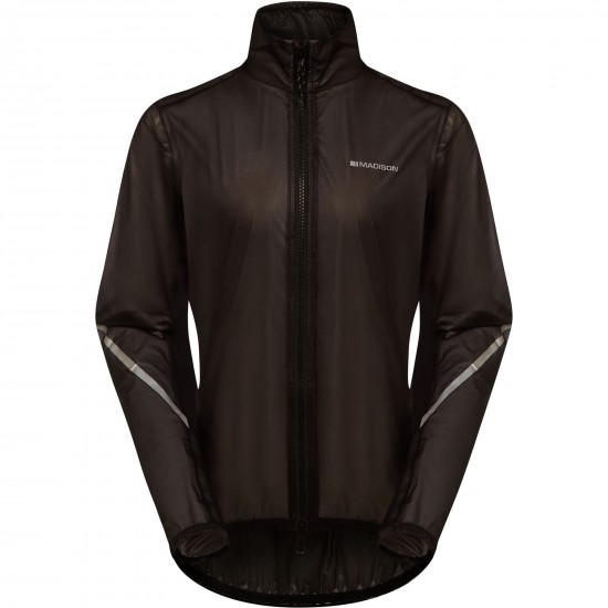 Madison Flux Women's 2-Layer Ultra Packable Waterproof Jacket, black - size 8 Madison Flux Women's 2-Layer Ultra Packable Waterproof Jacket, black - size 8