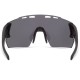 Madison Stealth Matt Black Sunglasses - Silver Mirror Lens