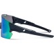 Madison Stealth Matt Dark Grey Sunglasses - Green Mirror Lens