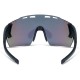 Madison Stealth Matt Dark Grey Sunglasses - Green Mirror Lens