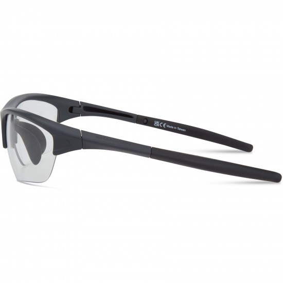 Madison Mission Matt Dark Grey Sunglasses - Clear Lens