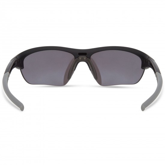 Madison Mission Matt Black Sunglasses - Silver Mirror Lens