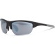 Madison Mission Matt Black Sunglasses - Silver Mirror Lens
