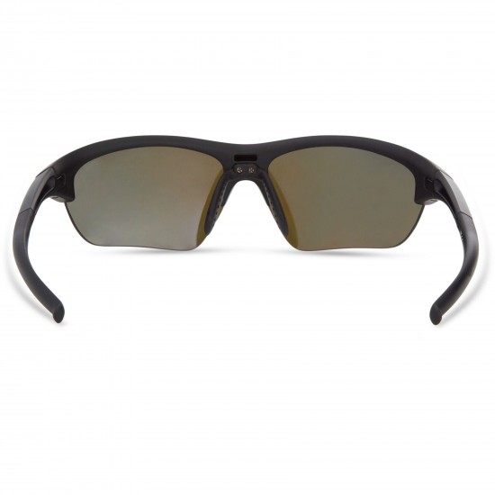 Madison Mission Matt Black Sunglasses - Fire Mirror Lens
