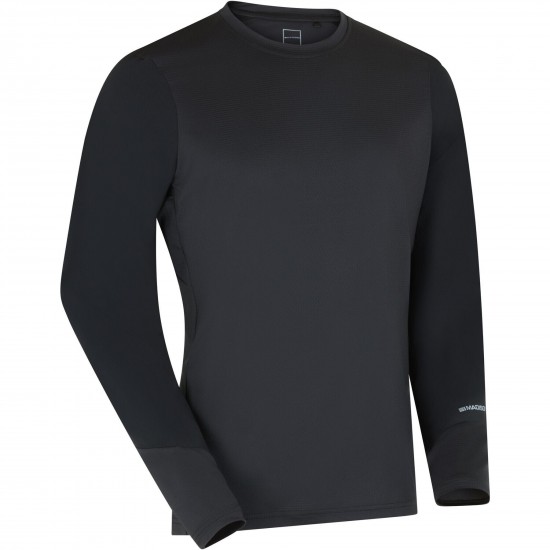 Madison Flux Men's Long Sleeve Trail Jersey, black - small Madison Flux Men's Long Sleeve Trail Jersey, black - small