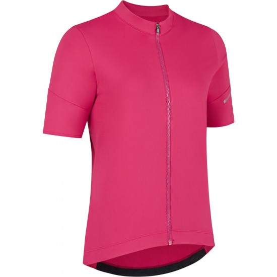 Madison Flux Women's Short Sleeve Jersey, magenta pink - size 8 Madison Flux Women's Short Sleeve Jersey, magenta pink - size 8