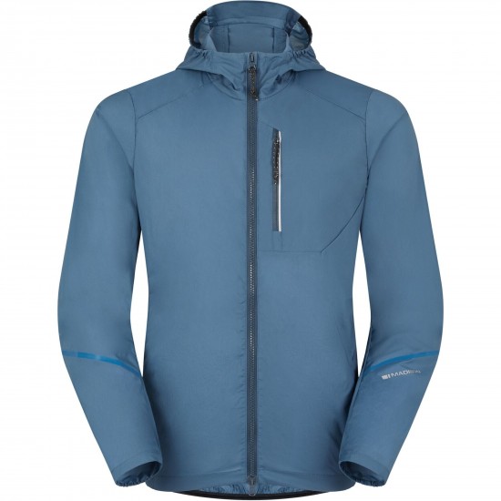 Madison Roam Men's Lightweight Windproof Packable Jacket, lake blue - small Madison Roam Men's Lightweight Windproof Packable Jacket, lake blue - small
