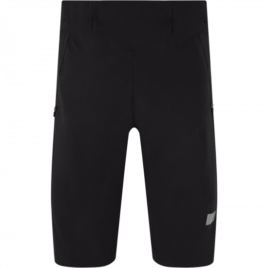 Madison Flux Women's DWR Stretch Trail Short, black - Size 8