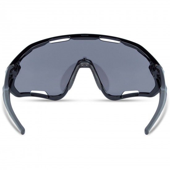 Madison Code Breaker Gloss Black Sunglasses - Silver Mirror Lens Madison Code Breaker Gloss Black Sunglasses - Silver Mirror Lens