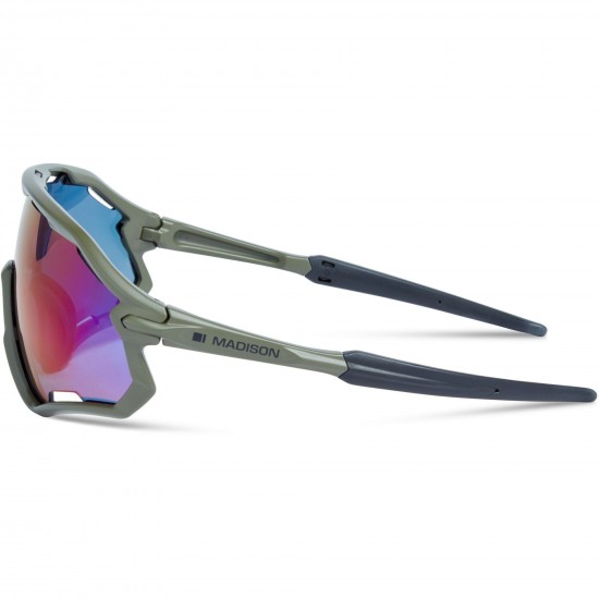 Madison Code Breaker Midnight Green Sunglasses - Purple Mirror Lens Madison Code Breaker Midnight Green Sunglasses - Purple Mirror Lens