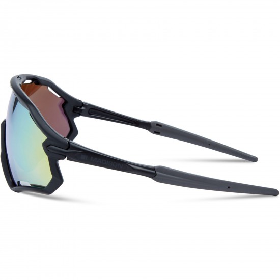 Madison Code Breaker Matt Black Sunglasses - 3 Lens Pack - Bronze Mirror / Amber / Clear