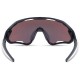 Madison Code Breaker Matt Black Sunglasses - 3 Lens Pack - Bronze Mirror / Amber / Clear