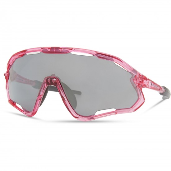 Madison Code Breaker Crystal Gloss Pink Sunglasses-3 Lens Pack-Silver Mirror/Amber/Clear Madison Code Breaker Crystal Gloss Pink Sunglasses-3 Lens Pack-Silver Mirror/Amber/Clear