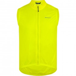 Madison Flux Men's Ultra Packable Waterproof Gilet, yellow - small Madison Flux Men's Ultra Packable Waterproof Gilet, yellow - small