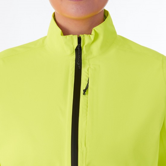Madison Freewheel Women's Waterproof Jacket, hi-viz yellow - size 6 Madison Freewheel Women's Waterproof Jacket, hi-viz yellow - size 6