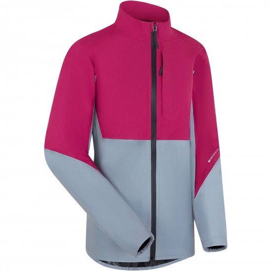 Madison Stellar Ultra Reflective Women's Waterproof Jacket, silver/hi-viz yellow-size 8
