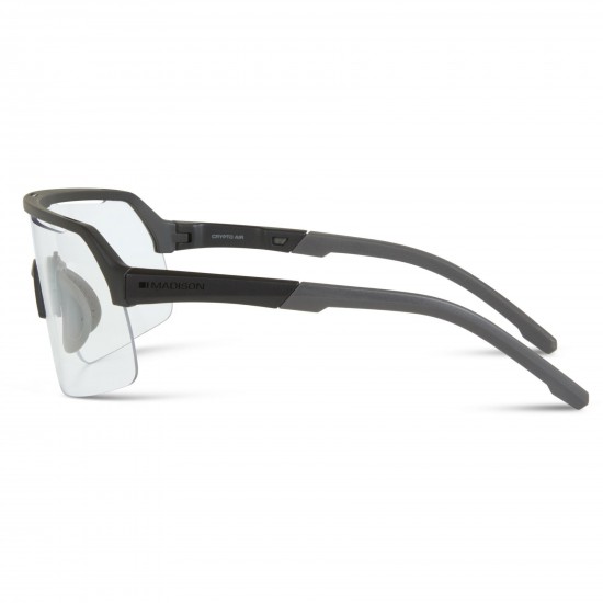 Madison Crypto Air Matt Black Sunglasses - Clear Lens