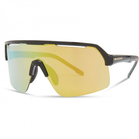 Madison Crypto Air Gloss Black Sunglasses - Bronze Mirror Lens