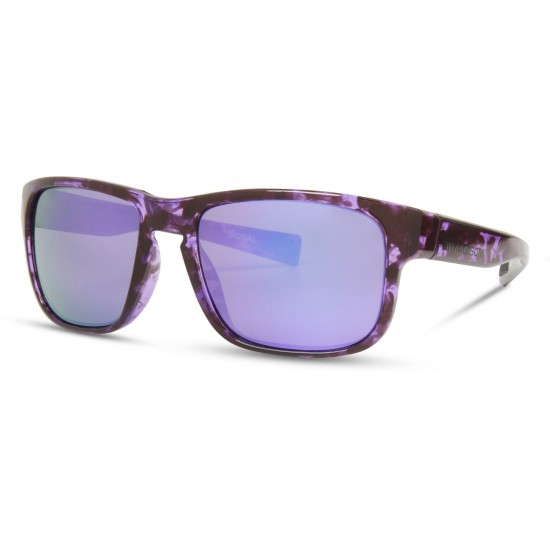 Madison Signal Crystal Tortoise Shell Sunglasses - Purple Mirror Lens Madison Signal Crystal Tortoise Shell Sunglasses - Purple Mirror Lens
