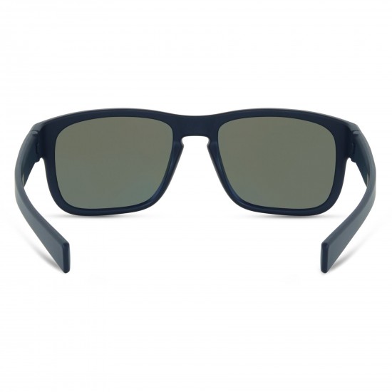 Madison Signal Ink Navy Sunglasses - Blue Mirror Lens