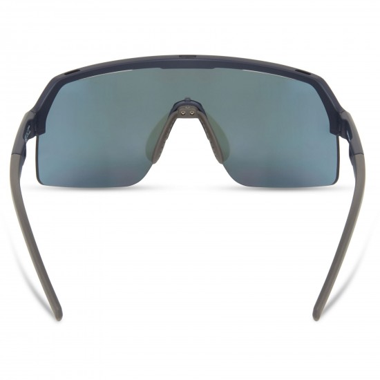 Madison Crypto Air Ink Navy Sunglasses - 3 Lens Pack - Blue Mirror / Amber / Clear