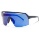 Madison Crypto Air Ink Navy Sunglasses - 3 Lens Pack - Blue Mirror / Amber / Clear