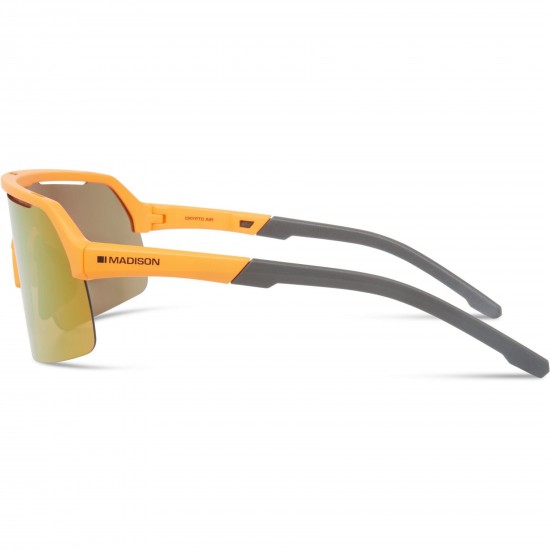 Madison Crypto Air Mango Orange Sunglasses - 3 Lens Pack - Fire Mirror / Amber / Clear Madison Crypto Air Mango Orange Sunglasses - 3 Lens Pack - Fire Mirror / Amber / Clear