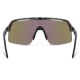 Madison Crypto Air Gloss Smoke Green Splatter Sunglasses-3 Lens pack - Green/Amber/Clear