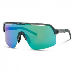 Madison Crypto Air Gloss Smoke Green Splatter Sunglasses-3 Lens pack - Green/Amber/Clear