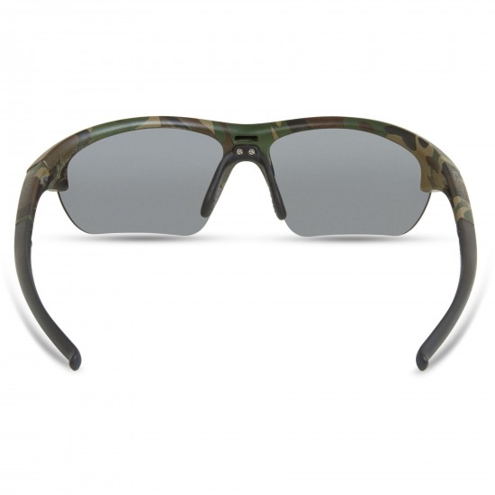 Madison Mission Camo Sunglasses - 3 Polarised Lens Pack- Silver Mirror/ Bronze / Yelllow