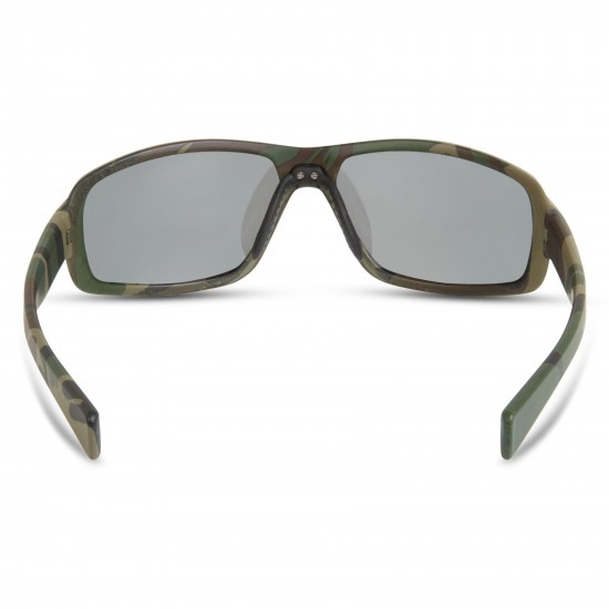 Madison Target Camo Sunglasses - 3 Polarised Lens Pack - Silver Mirror / Bronze / Yellow Madison Target Camo Sunglasses - 3 Polarised Lens Pack - Silver Mirror / Bronze / Yellow