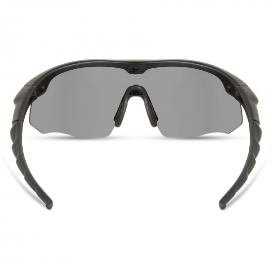 Madison Shields Matt Black Sunglasses- 3 Polarised Lens Pack-Silver Mirror/Bronze/Yellow Madison Shields Matt Black Sunglasses- 3 Polarised Lens Pack-Silver Mirror/Bronze/Yellow