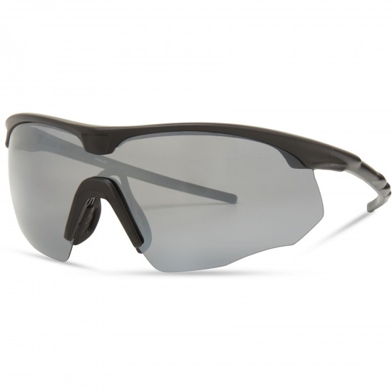 Madison Shields Matt Black Sunglasses- 3 Polarised Lens Pack-Silver Mirror/Bronze/Yellow Madison Shields Matt Black Sunglasses- 3 Polarised Lens Pack-Silver Mirror/Bronze/Yellow