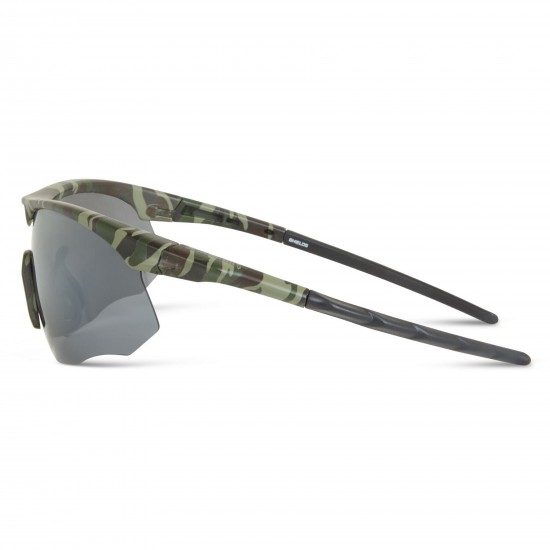 Madison Shields Green Camo Sunglasses-3 Polarised Lens Pack-Silver Mirror/Bronze/Yellow