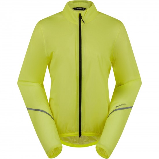 Madison Flux 2L Ultra Packable Waterproof Jacket - women's - hi-viz yellow - size 8 Madison Flux 2L Ultra Packable Waterproof Jacket - women's - hi-viz yellow - size 8