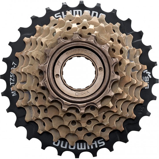 Shimano MF-TZ500 7-speed multiple freewheel, 14-28 tooth Shimano MF-TZ500 7-speed multiple freewheel, 14-28 tooth