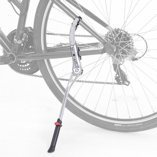 M Part Essential kickstand, 24-29 inch, chainstay/seatstay mount 20kg, silver M Part Essential kickstand, 24-29 inch, chainstay/seatstay mount 20kg, silver
