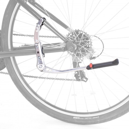 M Part Essential kickstand, 24-29 inch, chainstay/seatstay mount 20kg, silver M Part Essential kickstand, 24-29 inch, chainstay/seatstay mount 20kg, silver
