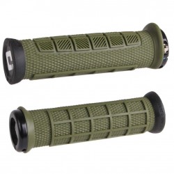 ODI Elite Pro MTB Lock On Grips 130mm - Army Green ODI Elite Pro MTB Lock On Grips 130mm - Army Green