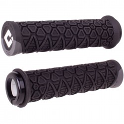 ODI Vanquish MTB Lock On Grips 135mm - Black/Graphite - featuring D30 ODI Vanquish MTB Lock On Grips 135mm - Black/Graphite - featuring D30