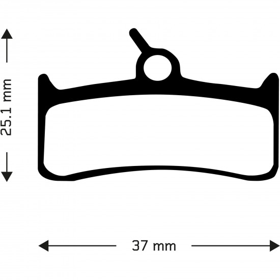 Aztec Organic Disc Brake Pads for Shimano XT BR-M755 / Grimeca 8 / Hope Mono M4 Aztec Organic Disc Brake Pads for Shimano XT BR-M755 / Grimeca 8 / Hope Mono M4