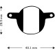 Aztec Organic Disc Brake Pads for Magura Julie Aztec Organic Disc Brake Pads for Magura Julie